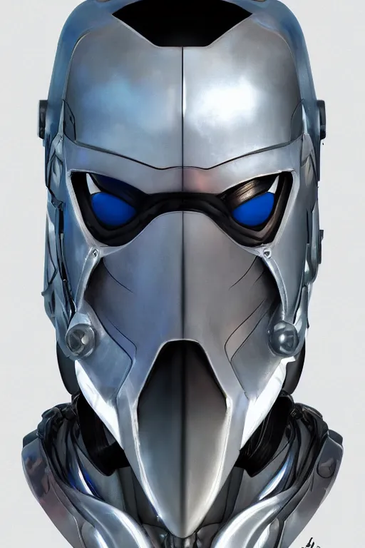 Image similar to cyber cyborg ninja mask helmet metal gear solid artic suit swat commando, global illumination ray tracing hdr fanart arstation by sung choi and eric pfeiffer and gabriel garza and casper konefal, a spectacular view cinematic rays of sunlight comic book illustration, by john kirby