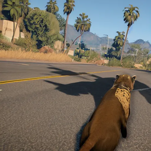 Prompt: david attenborough gta v screenshot