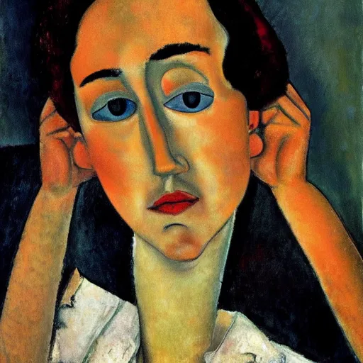 Prompt: photorealism of American plagues by Amedeo Modigliani dreamlike, realistic detailed chaotic wide angle lens dark lighting