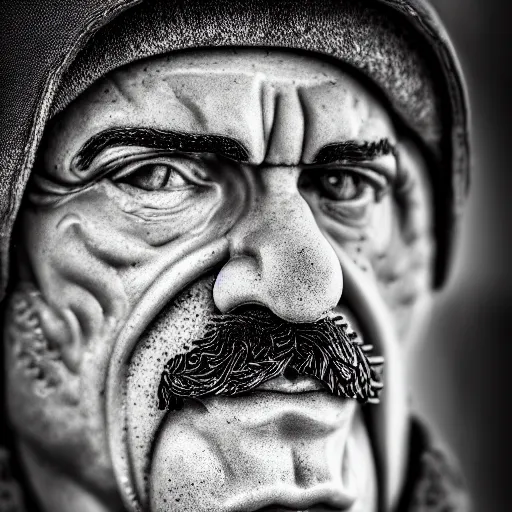 Image similar to photograph portrait of Luigi, intricate detail, sigma 85mm f/1.4, 4k, depth of field, high resolution, 4k, 8k, hd, full color