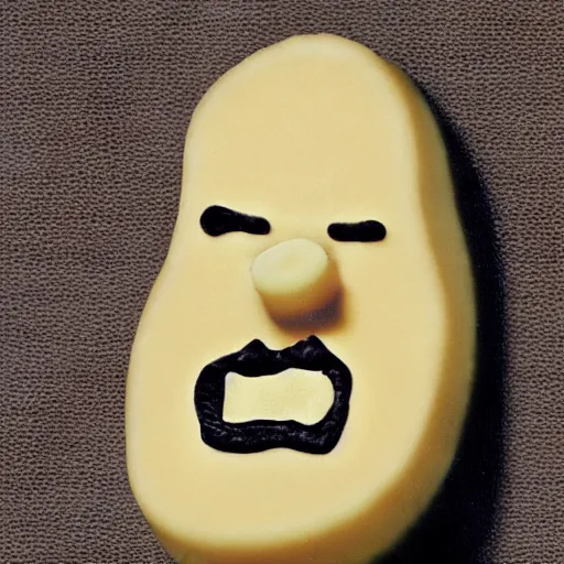 Image similar to cheese john cleese made out of cheese as a cheese