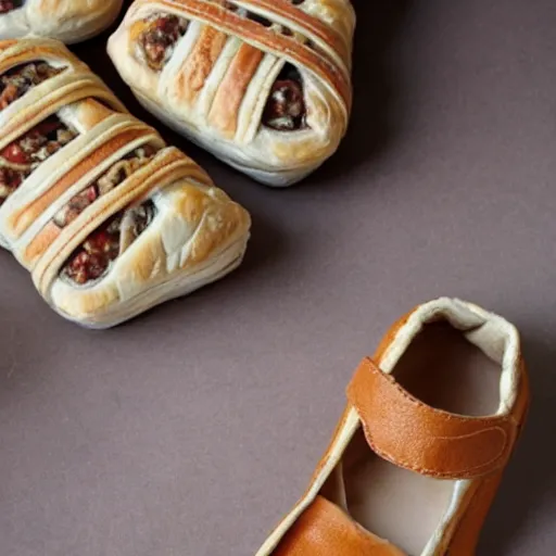 Image similar to sausage roll shoes