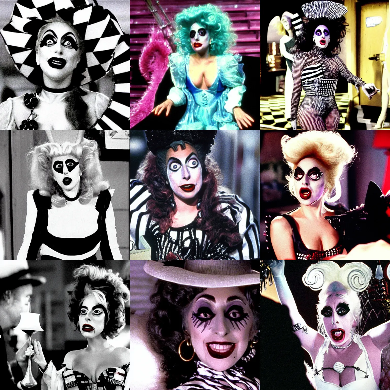 Prompt: Lady Gaga in Beetlejuice (1988)