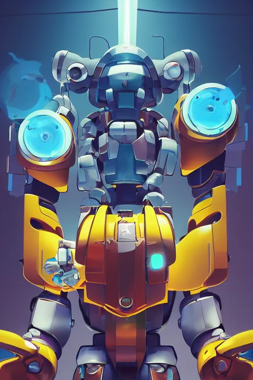 Image similar to metabots medabots medarotto medarot robot minimalist comics, behance hd by jesper ejsing, by rhads, makoto shinkai and lois van baarle, ilya kuvshinov, rossdraws global illumination ray tracing hdr radiating a glowing aura