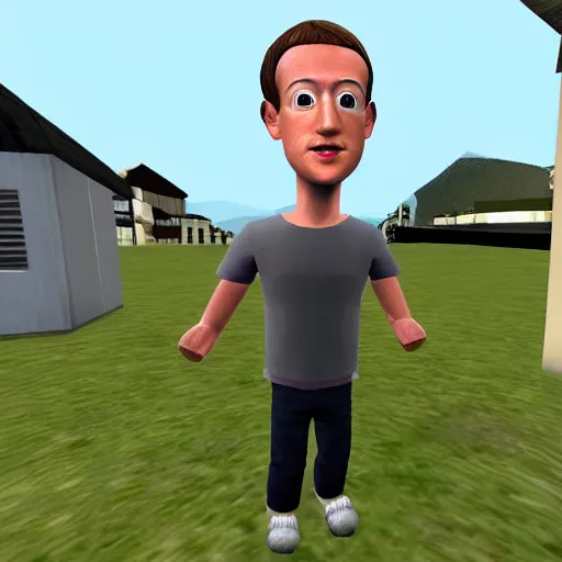 Image similar to mark zuckerberg in gmod ttt
