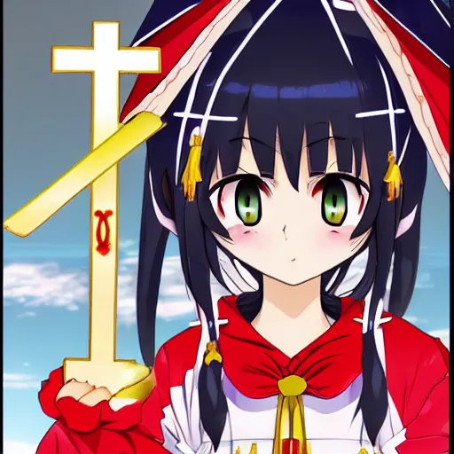 KREA - Search results for catholic anime angel praying