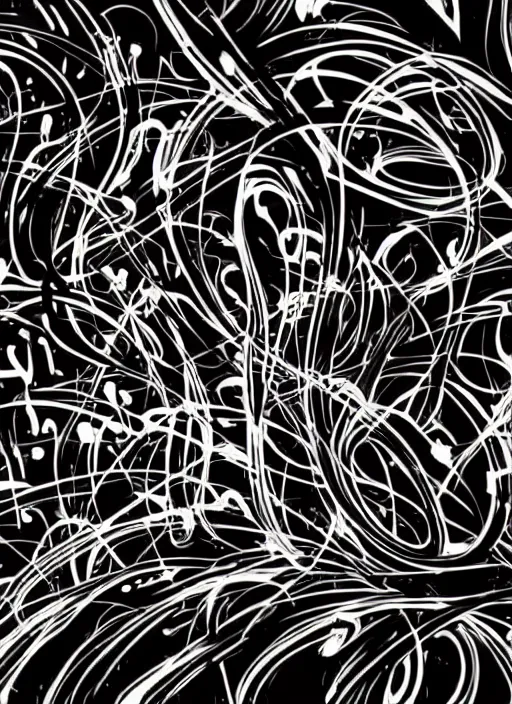 Image similar to beautiful graffiti on black background paper