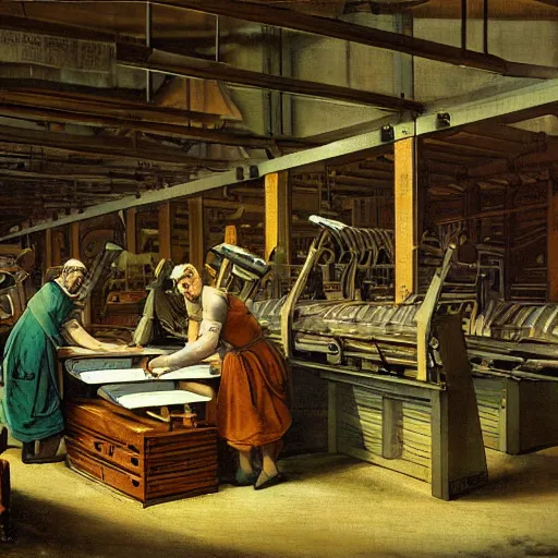 Image similar to paper factory by anton von werner