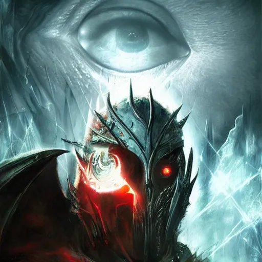 Image similar to eye of sauron sees everything everywhere by raymond swanland, highly detailed, bright tones