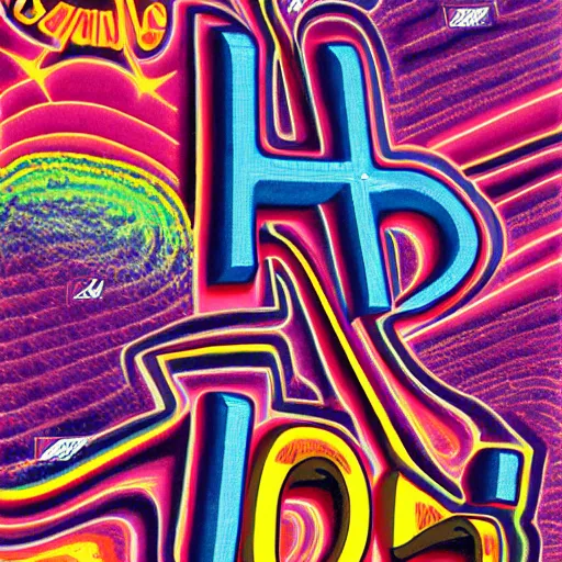 Prompt: san francisco psychedelic poster, 1 9 6 0 s, balloon letters