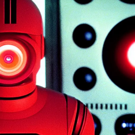 Image similar to hal 9 0 0 0 from the film 2 0 0 1 has discovered he has legs