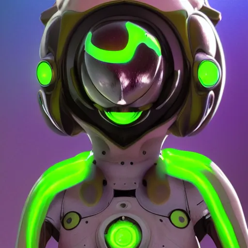 Image similar to character design portrait, of a cyborg frog like alien space pilot, artstation, concept art, 3 d render,