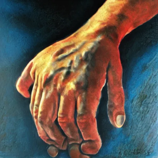 Image similar to hand of god