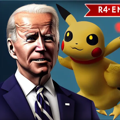 Prompt: Joe Biden as a Pokémon unreal engine 5 4k photorealism