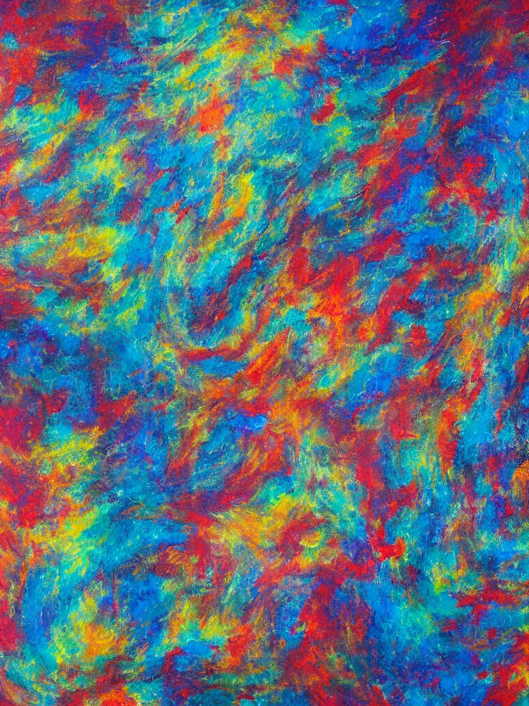 Image similar to abstract painting of quantum fluctuations in human consciousness