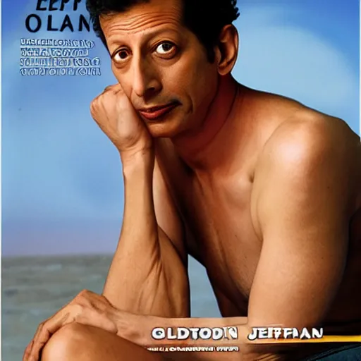 Image similar to jeff goldblum is seductive ian malcom on the cover of a romance novel