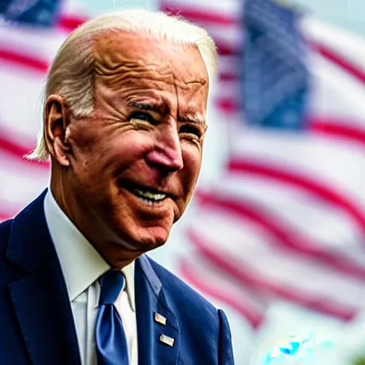 Image similar to joe biden in the purge, portrait