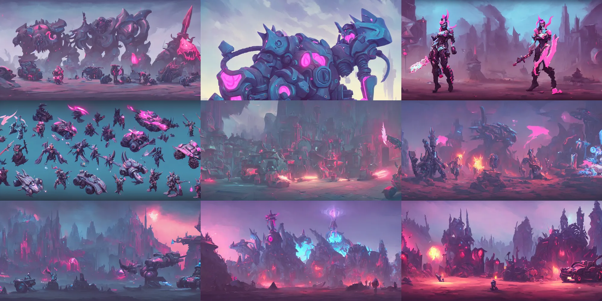 Prompt: game asset of vehicles dark fantasy, in gouache detailed paintings, props, stylized, 2 d sprites, kitbash, arcane, overwatch, blue and pink color scheme, 8 k, close up