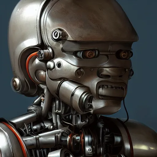 Image similar to old robot 1 9 5 0 1 9 6 0 realistic detailed hyperdetailed, artstation, cgsociety, 8 k