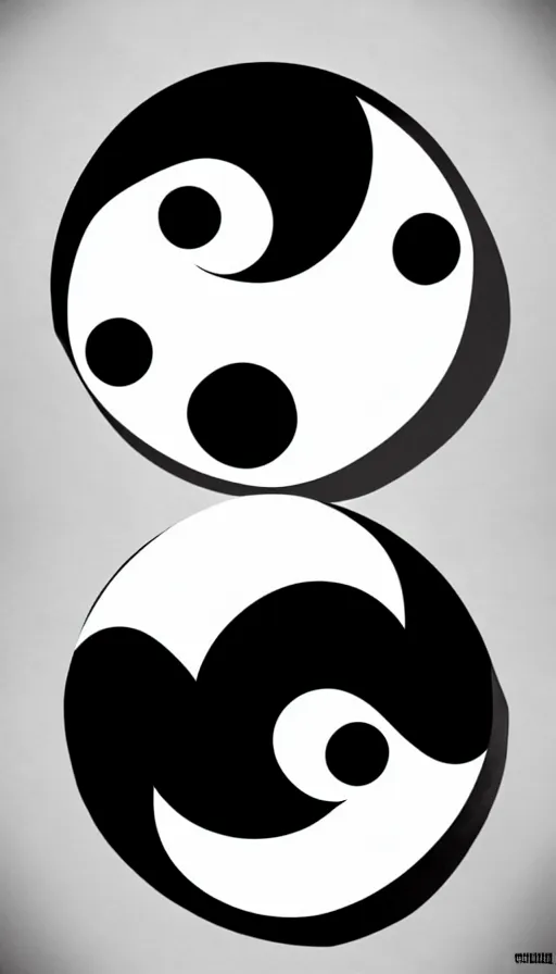 Image similar to Abstract representation of ying Yang concept, from Cryptid Academia