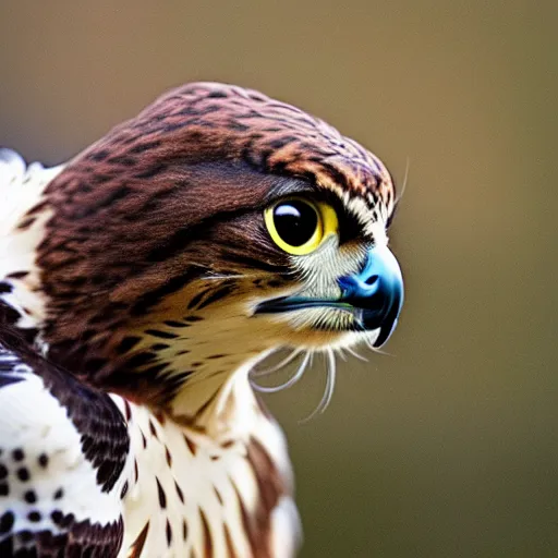 Image similar to a falcon - cat - hybrid, animal photography