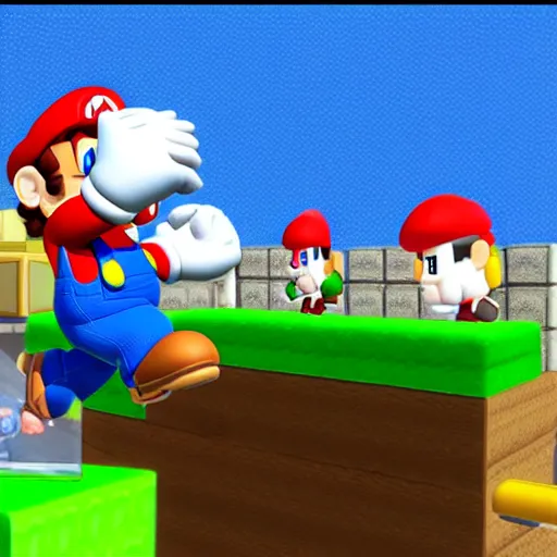 Image similar to penguinz 0, super mario 6 4, moistcr 1 tikal