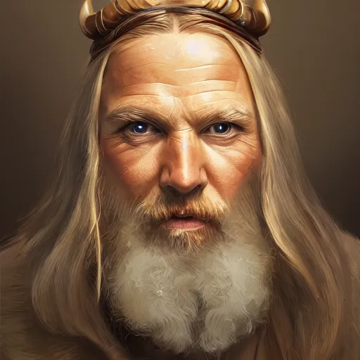 Image similar to portrait viking, ultradetailed, digital art, irina french, heraldo ortega, mandy jurgens, golden ratio, art canvas, award winning, masterpiece trending on artstation 8 k 1 5 0 mpx