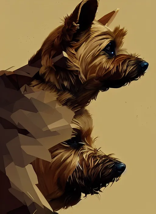 Prompt: norwich terrier as an north wich, backround dark, highly detailed, digital illustration, trending in artstation, modern painting, smooth, sharp focus, intricate, by peter mohrbacher