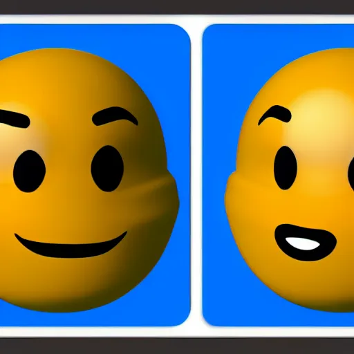 Prompt: poorly rendered 3 d emoji