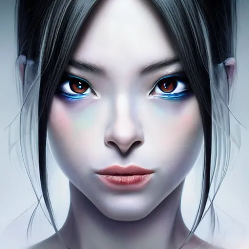 Prompt: evil demented woman, ultra detailed painting at 1 6 k resolution and epic visuals. epically beautiful image. amazing effect, image looks crazily crisp as far as it's visual fidelity goes, absolutely outstanding. vivid clarity. ultra. iridescent. mind - breaking. mega - beautiful pencil shadowing. beautiful face. ultra high definition, range murata and artgerm