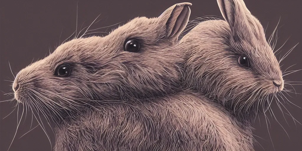 Prompt: hyperrealistic solarpunk photography of a highly detailed rabbit with very lush fur in the style of beth cavener, jin kagetsu, james jean and wlop, highly detailed, face symmetry, masterpiece, award - winning, sharp focus, intricate concept art, ambient lighting, 8 k, artstation