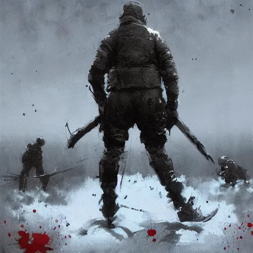 Prompt: artwork inspired by jakub rozalski