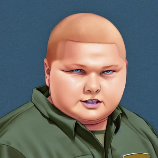 Image similar to hyper realistic photo of bobby hill