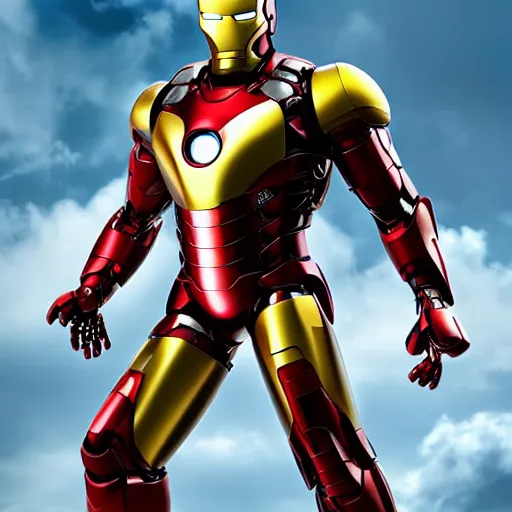 Image similar to “minion iron man, UHD, hyperrealistic render”