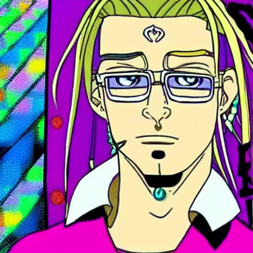 Prompt: jody highroller, as an anime character