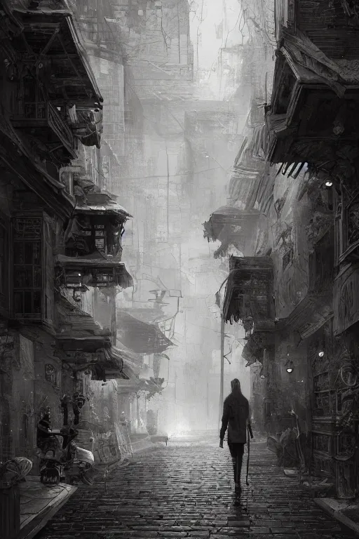 Prompt: antique city of troy, portrait, powerfull, intricate, elegant, black and white volumetric lighting, scenery, digital painting, highly detailed, artstation, sharp focus, illustration, concept art, ruan jia, steve mccurry