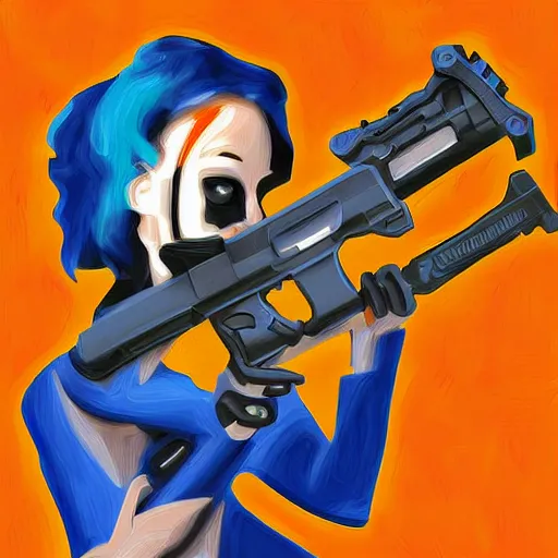 Prompt: Nerf or nothing, digital art