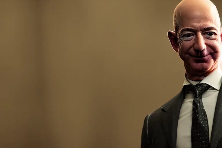 Prompt: jeff bezos in joker (2019), cinematic lighting, extremely detailed