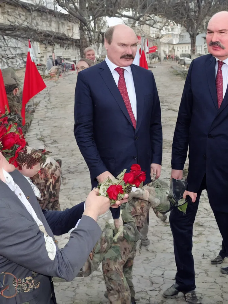 Prompt: lukashenka with pigface