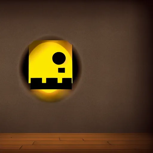 Image similar to photographic portrait of Pac-Man wearing a suit, studio lighting, photorealistic