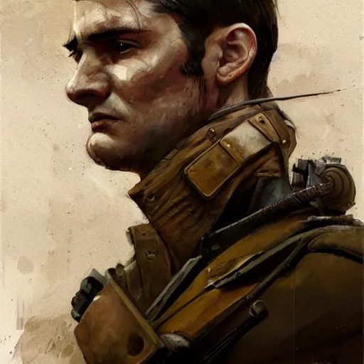 Image similar to portrait of a spanish civil war hero vicente rojo lluch, face portrait, epic, tragic, military art, fantasy, dieselpunk, hd shot, digital portrait, beautiful, artstation, comic style, by artgerm, guy denning, jakub rozalski, magali villeneuve and charlie bowater