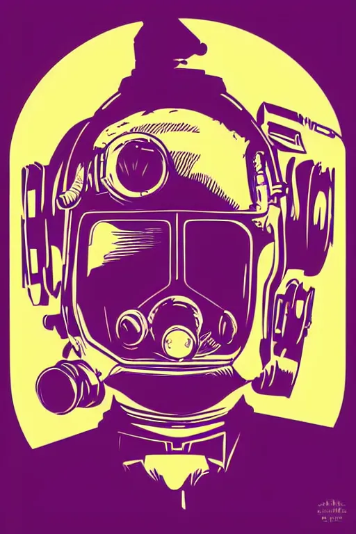 Image similar to fallout 7 6 retro futurist illustration art by butcher billy, sticker, colorful, illustration, highly detailed, simple, smooth and clean vector curves, no jagged lines, vector art, smooth andy warhol style