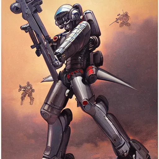 Prompt: ruger revolver redhawk 3 5 7 revolver mobile combat suit firearm rococo robot, smith wesson 6 8 6 mecha android, detailed illustration, concept art, smooth, sharp focus, by gaston bussiere, katsuya terada, nc wyeth, bandai macross box art, canon eos