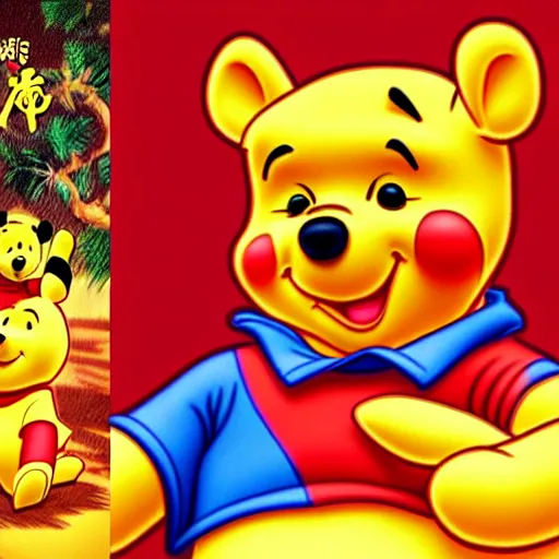 Prompt: xi jinping winnie the pooh in the style of cuban communist propaganda poster art in the year 1 9 8 7 ultra realistic, concept art, intricate details, highly detailed, photorealistic, octane render, 8 k, unreal engine. art by artgerm and magali villeneuve