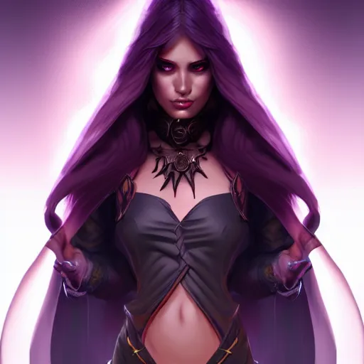 Image similar to dark sorceress full character view, highly detailed, artgerm style, artstation, soft light, sharp focus, illustration, character design, concept art, correct anatomy