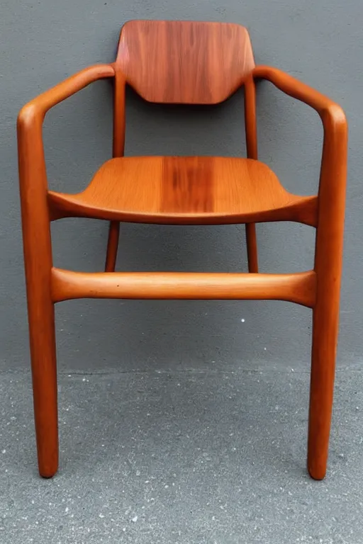 Image similar to midcentury modern wooden chair