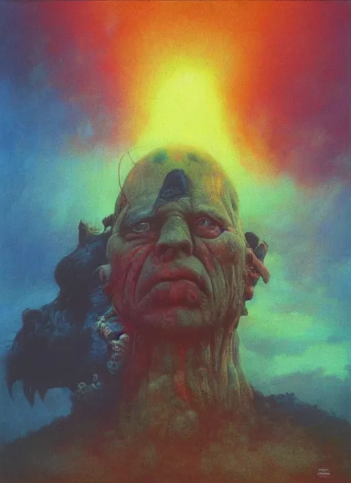 Image similar to alex jones by zdzislaw beksinski and lisa frank