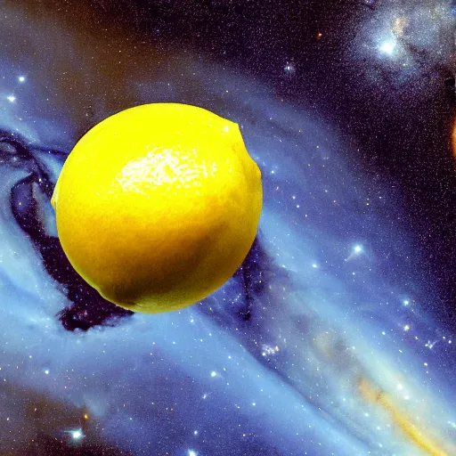 Image similar to planet lemon, photo by hubble telescope