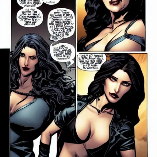 Image similar to yennefer in marvel comics