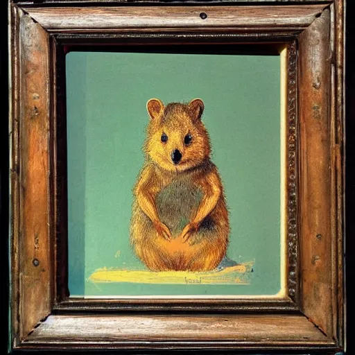 Prompt: a quokka, in the style of ilya repin